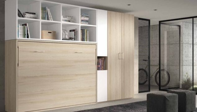 habitacion juvenil con cama abatible