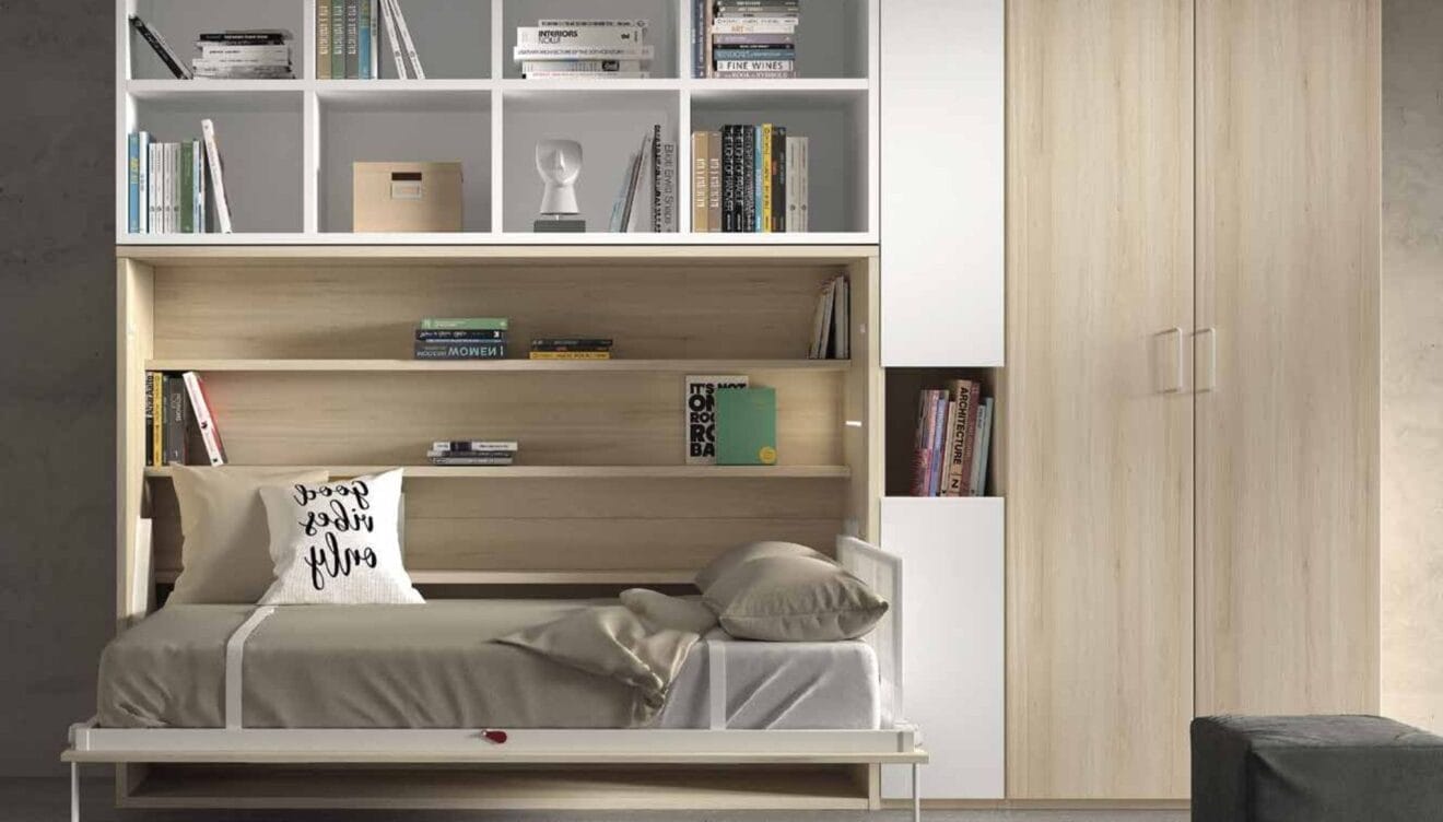 Habitación juvenil de estilo minimalista