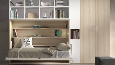 Habitación juvenil de estilo minimalista