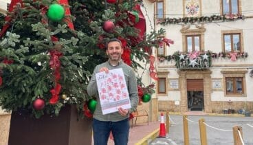 jorge pascual presenta el cartel de la escoleta de navidad