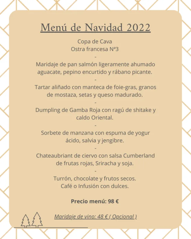 Estas Navidades celébralas de forma única y atrevida con los increíbles menús de Restaurante Puerto Blanco 1 Imagen: Menú de Navidad 2022 de Restaurante Puerto Blanco