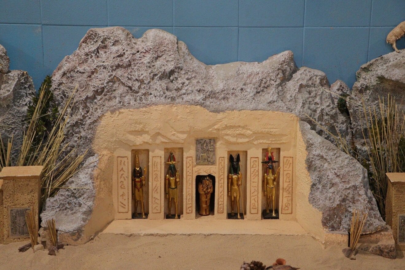 Montaña del belén que recrea la Serra de Segària