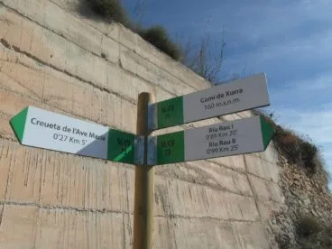 nueva carteleria del sendero de teulada moraira