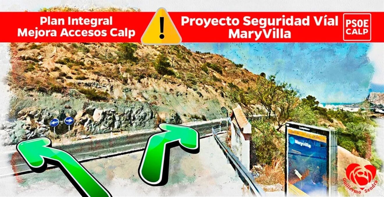 Plan Integral de Mejora de Accesos en Calp del PSOE