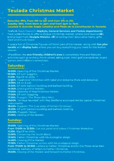 Teulada Christmas Market program