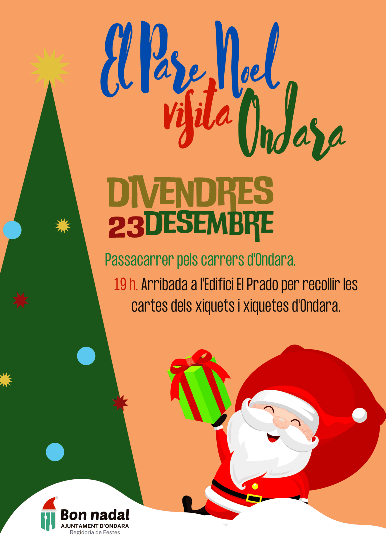 Visita de Papá Noel a Ondara