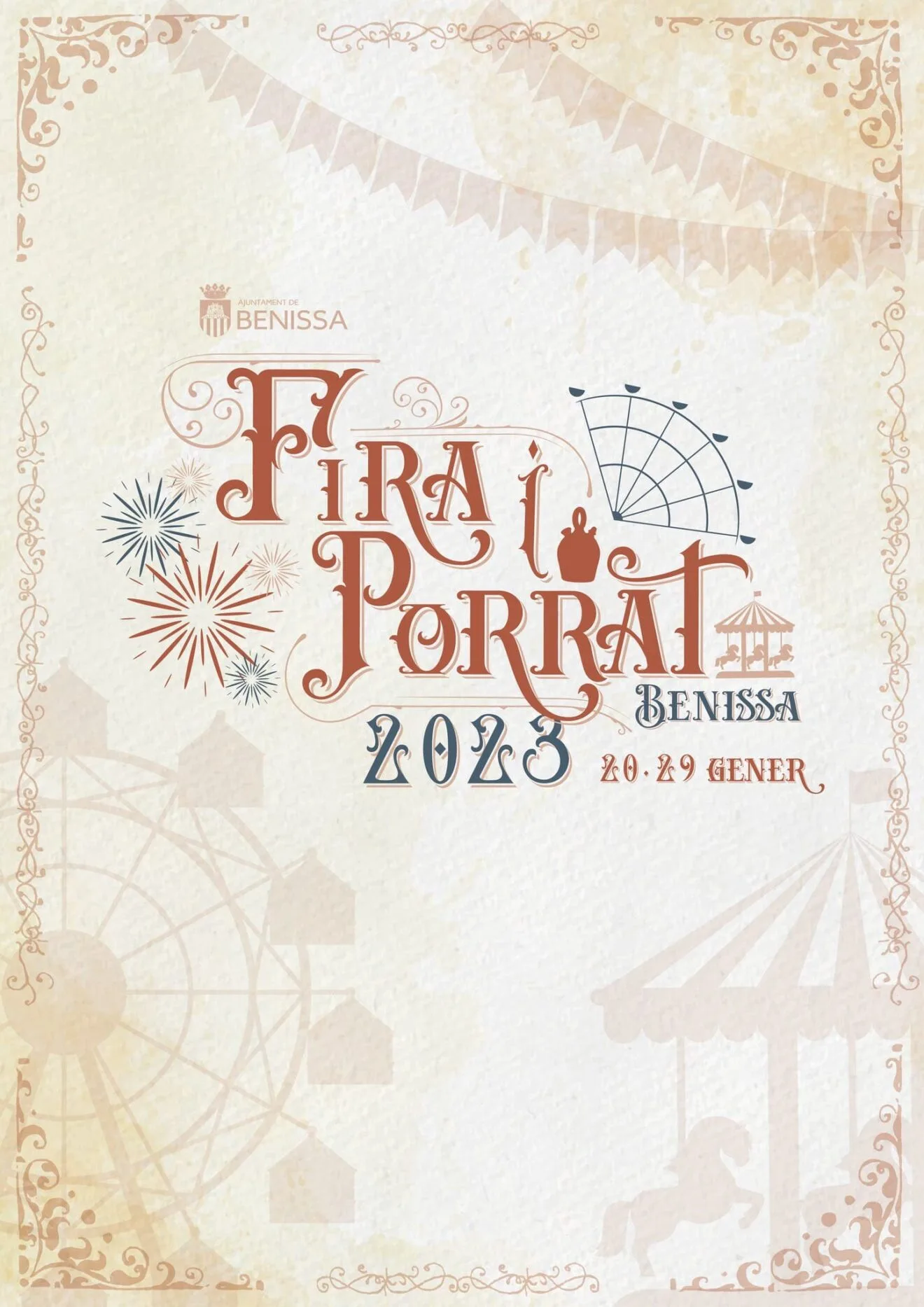 Cartel de la Fira i Porrat de Benissa 2023
