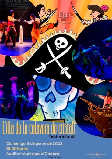 Cartel de la obra ‘L’illa de la calavera de cristall’