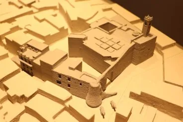 Detalle de la maqueta en el Museo del Coleccionismo