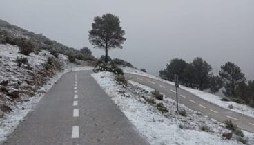 El Coll de Rates se cubre de blanco