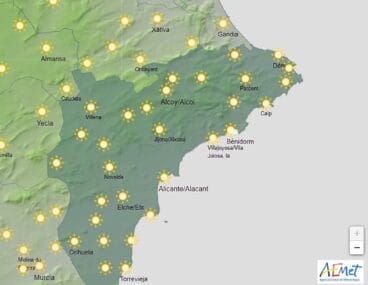 Estado del cielo durante el 4 de enero en la Marina Alta – AEMET