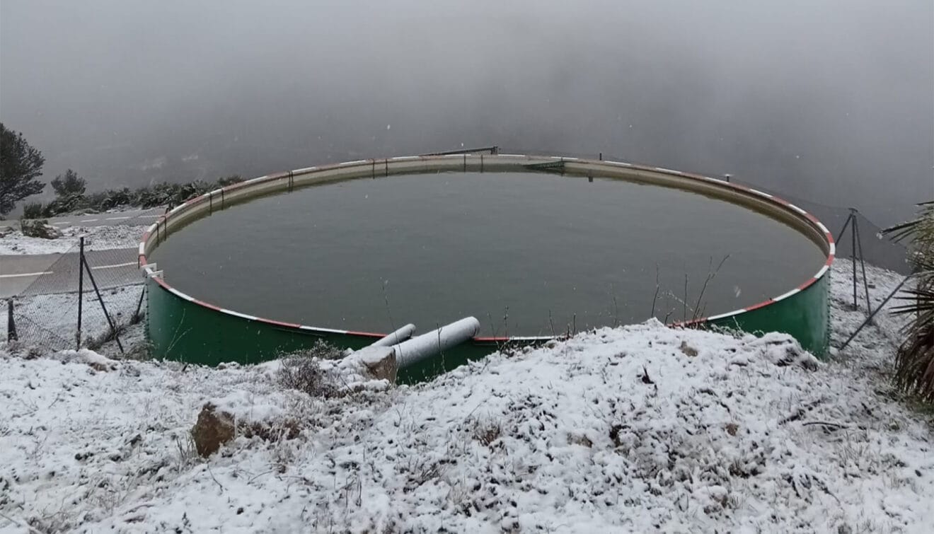 La nieve cubre la Vall de Pop