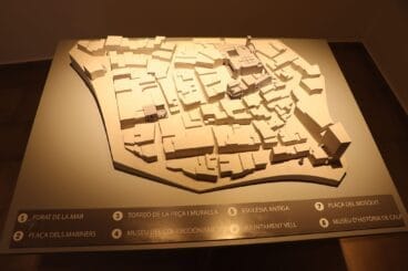 Maqueta expuesta de Calp en el Museo del Coleccionismo
