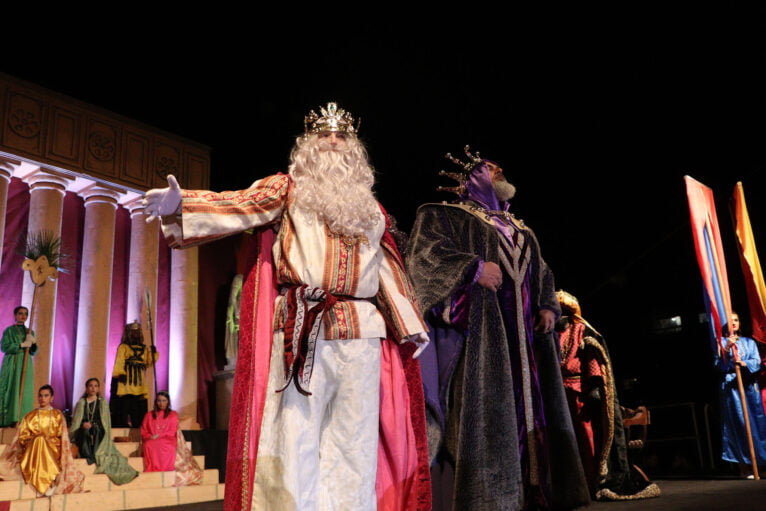Melchor y Herodes durante el Misteri de Reis de Gata de Gorgos 2023
