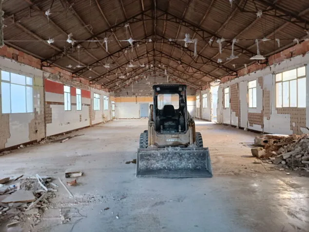 Imagen: Obras en el antiguo centro de salud de Pego