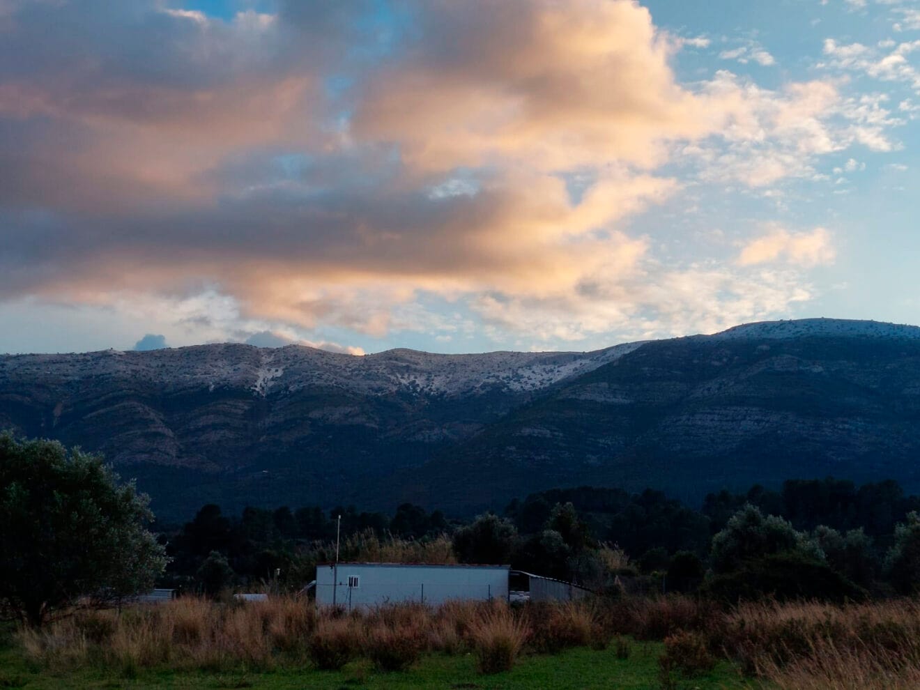 Paisaje nevado desde Murla