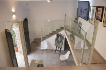 Perspectiva del interior del museo desde la planta superior