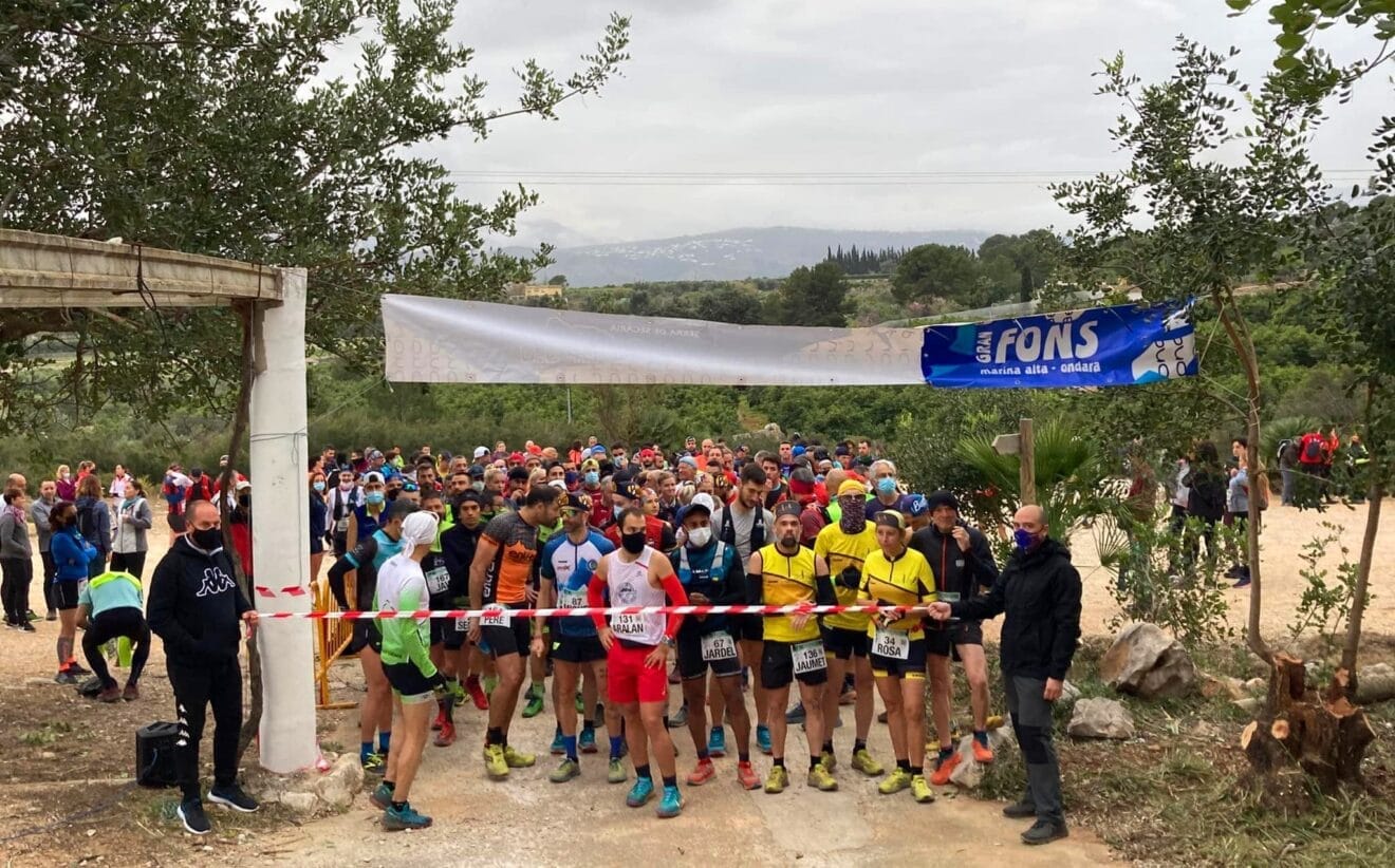 Salida de meta del Gegant de Pedra en 2022