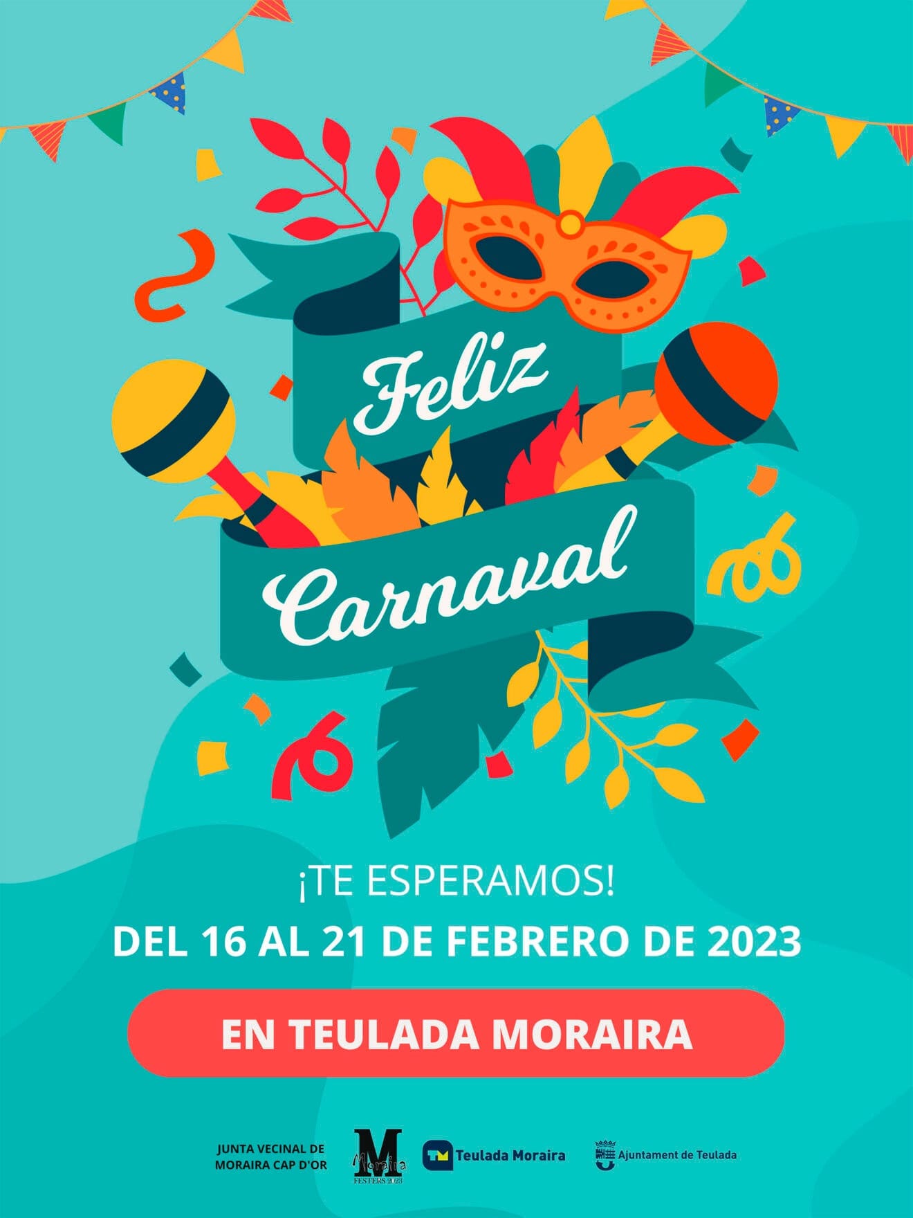 Cartel de Carnaval en Teulada Moraira 2023