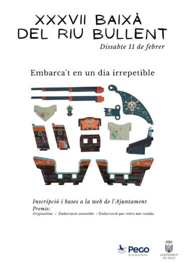 Cartel de la Baixada del riu Bullent de Pego en 2023