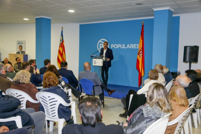 César Sánchez en su presentación oficial como candidato a la alcaldía de Calp