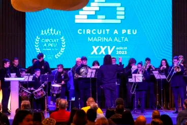 Colla el Falçó de Teulada en la gala del Circuit A Peu Marina Alta