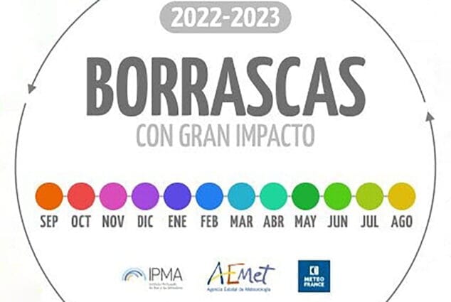 el rosco de las borrascas 2022 2023 de la aemet