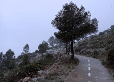 Nieve en Coll de Rates (Parcent)