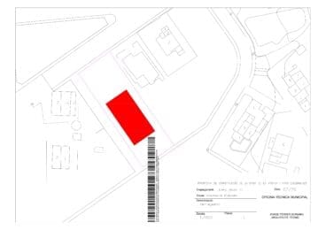 Plano de la construcción de la Casa de la Música de Ondara
