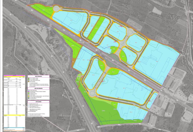 Plano del proyecto en Pedreguer