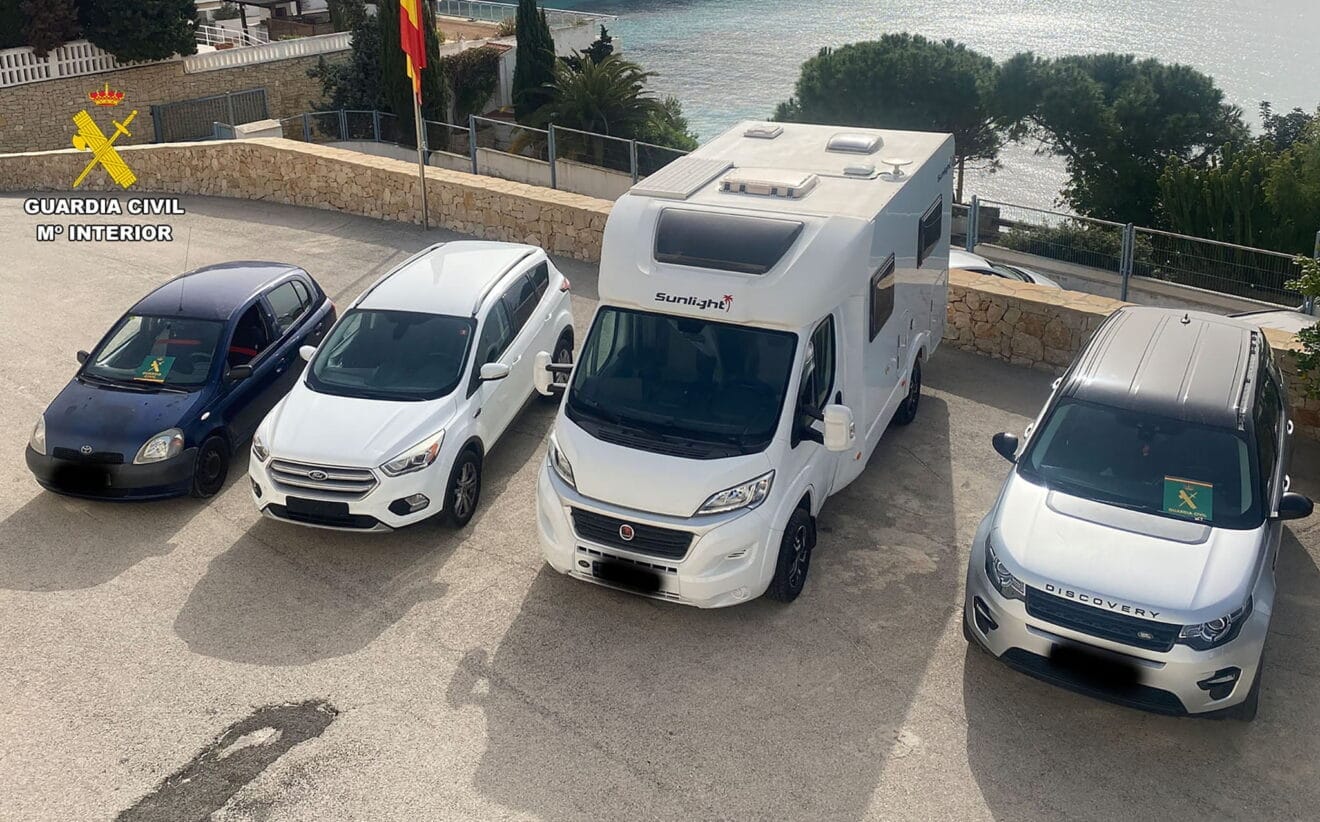 Vehículos sustraidos en la operación