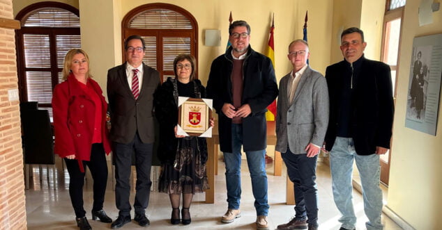 Imagen: Visita a Sagra de los diputados Javier Gutiérrez y Juan Bautista Roselló