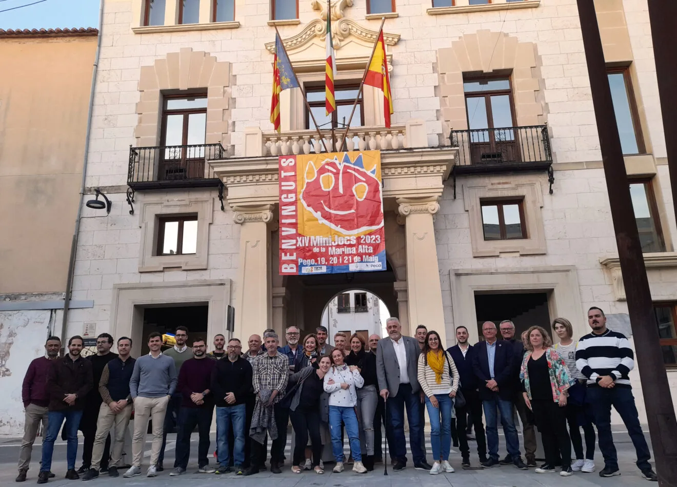 Alcaldes, concejales y técnicos de Deportes de los municipios que engloba los XIV Minijocs Olímpics de la Marina Alta