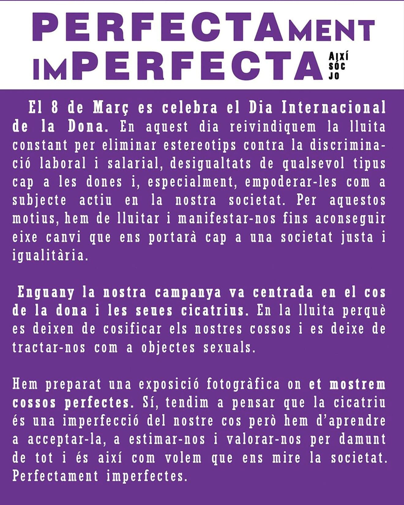 Campaña 'PERFECTAment imPERFECTA' del Verger