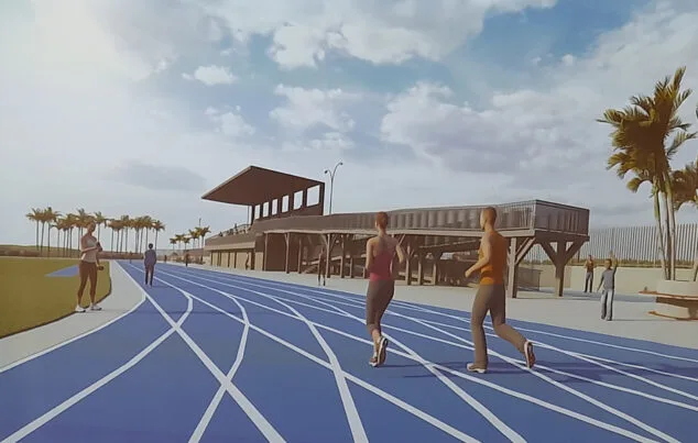 Benissa cumplirá otra demanda histórica: así será la futura pista de atletismo con pump track incluido 5 Imagen: Carriles del anillo de la pista de atletismo de Benissa