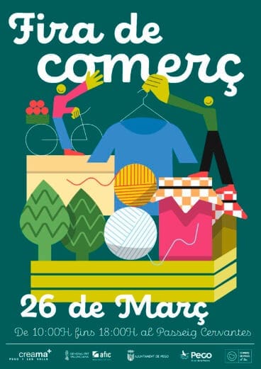 Cartel de la Fira del Comerç de Pego en 2023