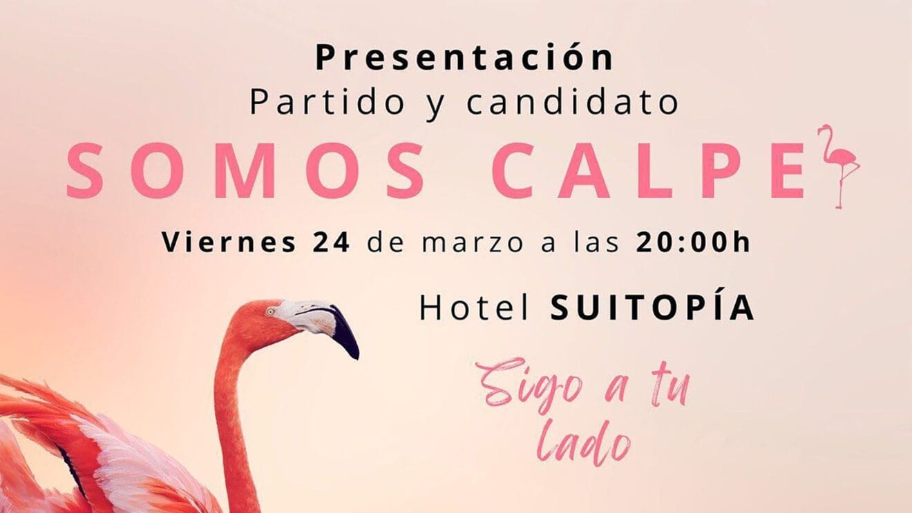 Cartel de presentación del nuevo partido Somos Calpe