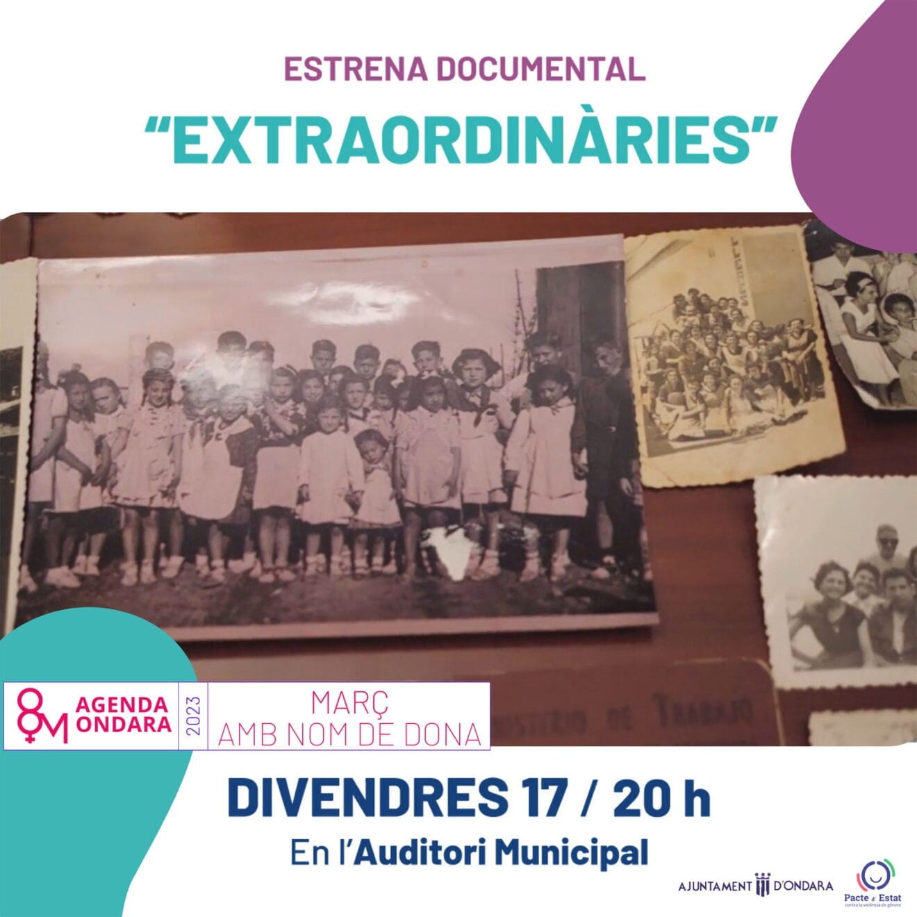 Cartel del estreno del documental 'Extraordinàries' de Ondara
