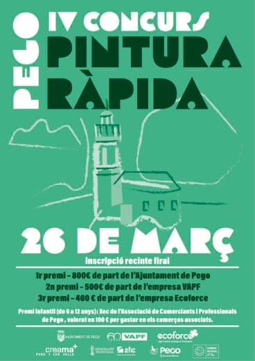 Cartel del IV Concurso de Pintura Ràpida en Pego
