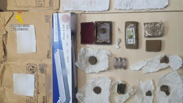 droga oculta incautada en el vehiculo