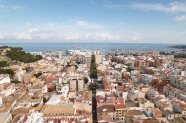 el centro de denia visto desde arriba archivo