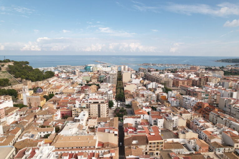 El centro de Dénia visto desde arriba (archivo)