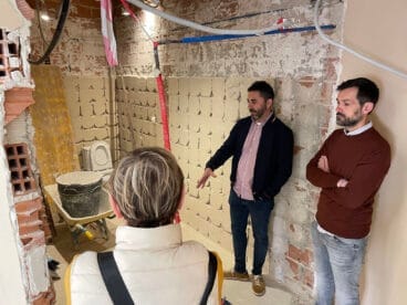 el centro social de benitatxell durante las obras