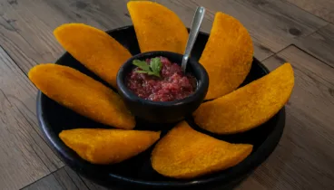 Empanadas colombianas en Mi Pueblito