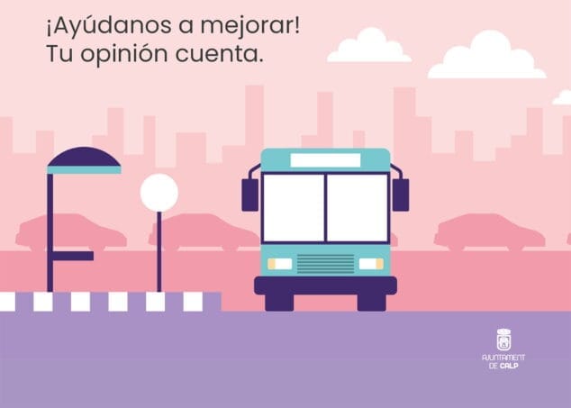 encuensta sobre el transporte publico en calp