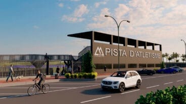 Exterior de la futura pista de atletismo de Benissa