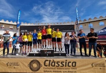 Podio de la Volta ciclista Féminas de Ondara | Foto Jaume Mora