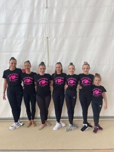 Gimnastas del Club Les Marines de Calp