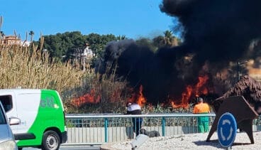 incendio en la avenida de los ejercitos espanoles de calp