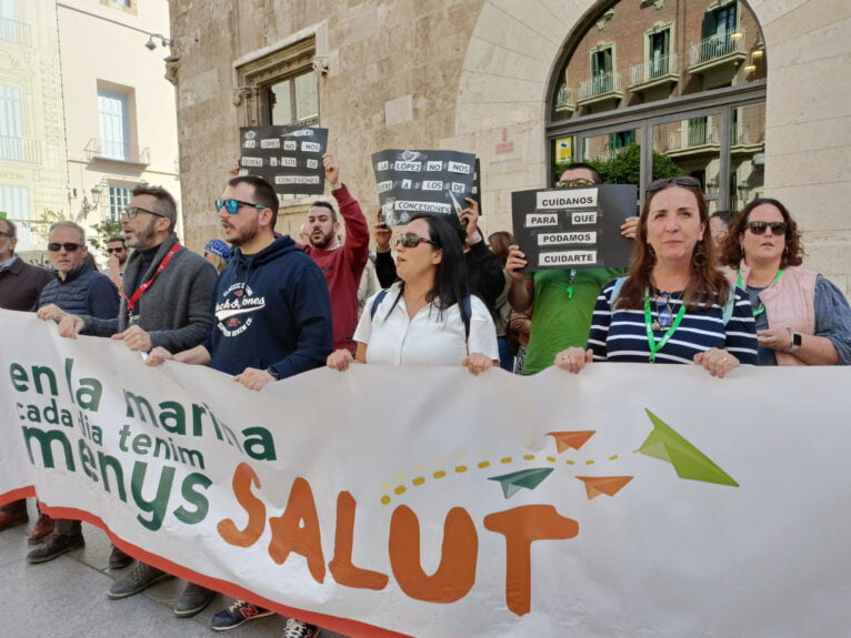 Manifestación de sanitarios en València 03